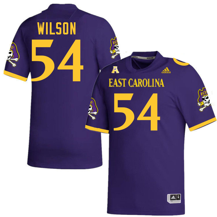 #54 Zion Wilson ECU Jersey,East Carolina Pirates #54 Zion Wilson Jersey Youth College-Retro Purple